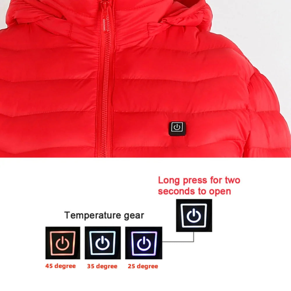 Stay Warm This Winter with Our USB Electric Heated Jacket - Perfect for Outdoor Adventures!