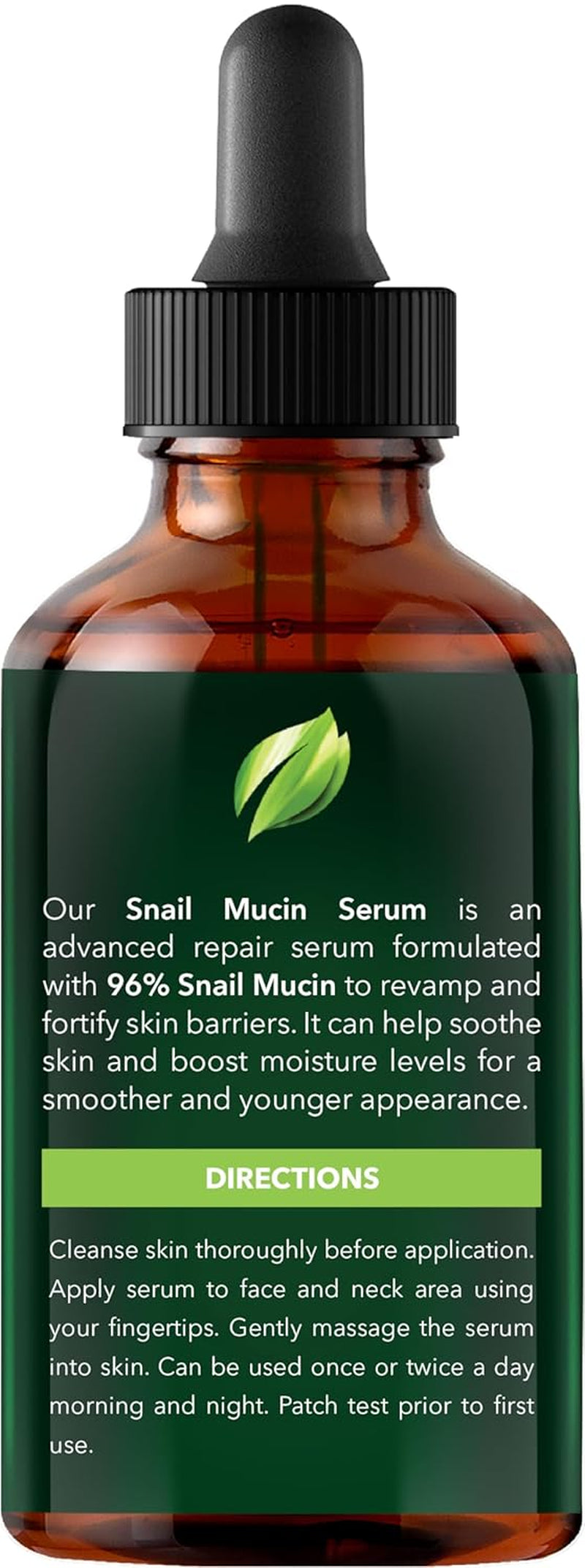 96% Korean Snail Mucin Serum | Hydrating & Repairing Anti-Aging Face Essence for Smooth, Radiant Skin