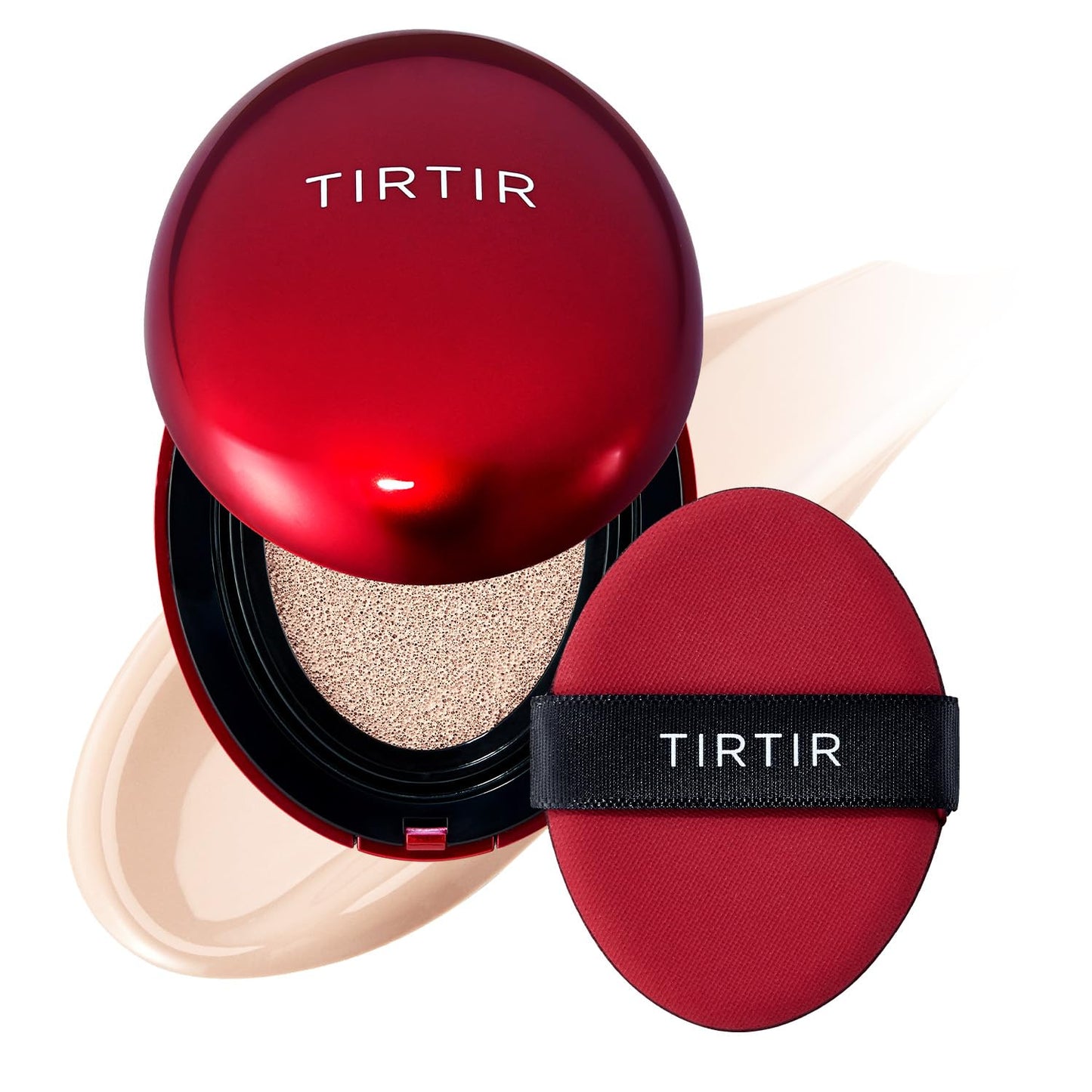 TIRTIR Mask Fit Red Cushion Foundation | Full Coverage, Weightless, Satin Glow Finish – 40 Shades Korean K-Beauty Foundation for All Skin Tones