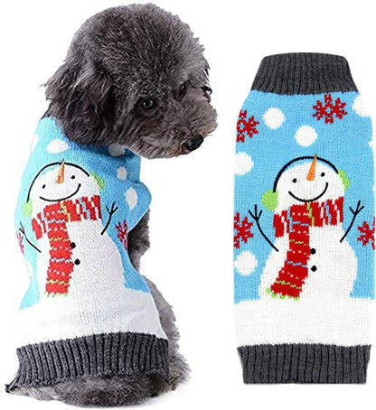 Cozy Christmas Dog Sweater - Stylish Black Peace Design for Small to Medium Dogs - Perfect Holiday Outfit for Your Furry Friend