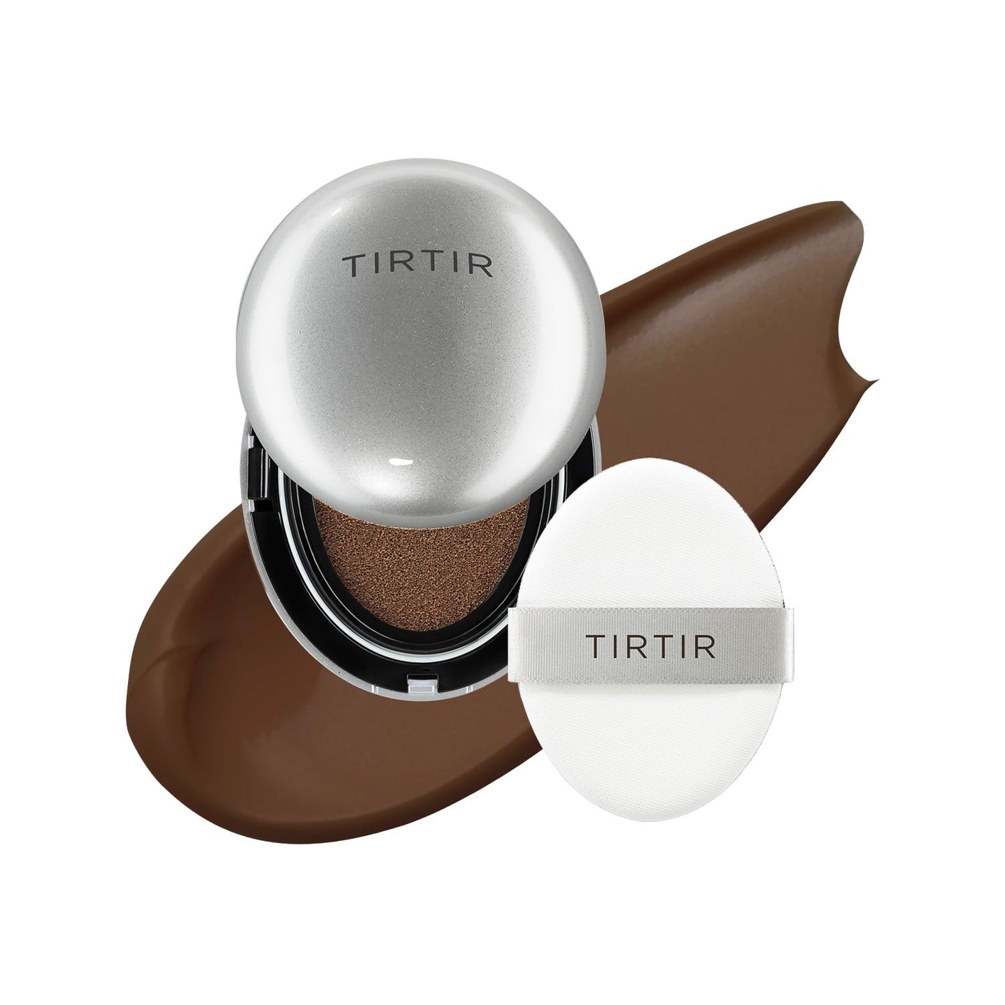 TIRTIR Mask Fit Aura Silver Cushion Foundation | Semi-Glow Finish, Natural Coverage & 72-Hour Radiant Hydration – Lightweight K-Beauty Cushion for Dry & Combination Skin