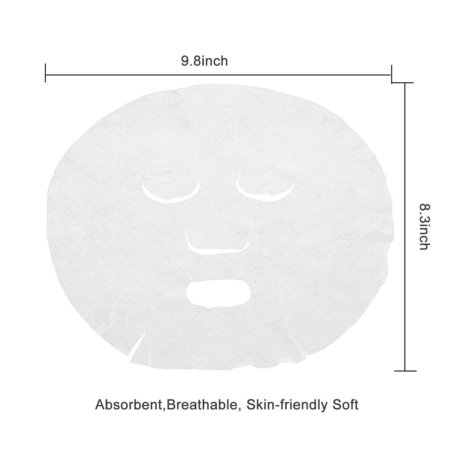 100-Piece Compressed Disposable Facial Mask Sheets + Free Mask Bowl | DIY Hydrating Cotton Face Masks for Home or Travel – K-Beauty Skincare Set