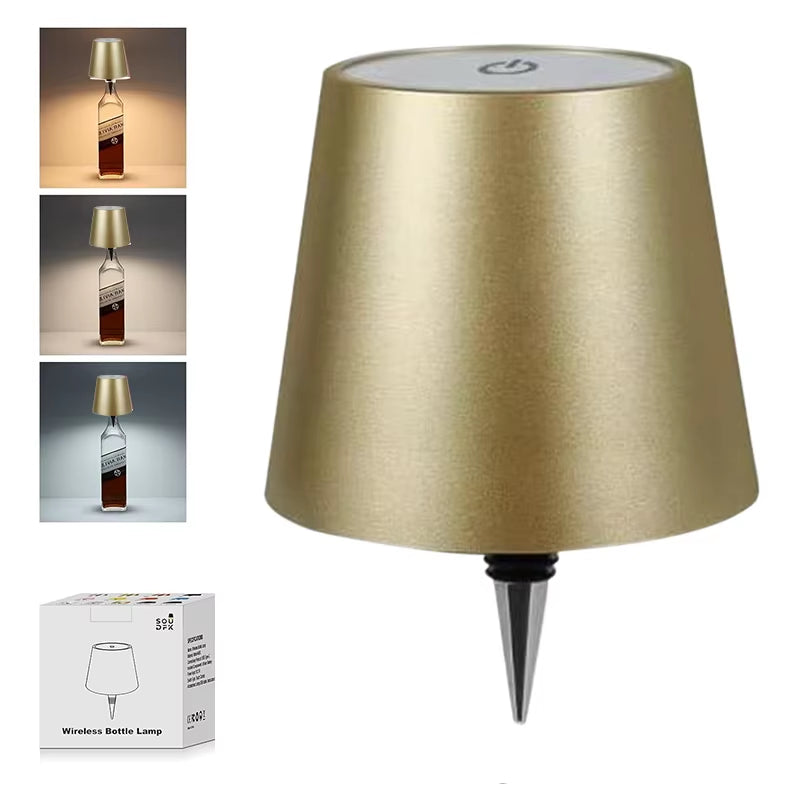 Wireless Touch-Control Table Lamp with Adjustable Colors and Dimming