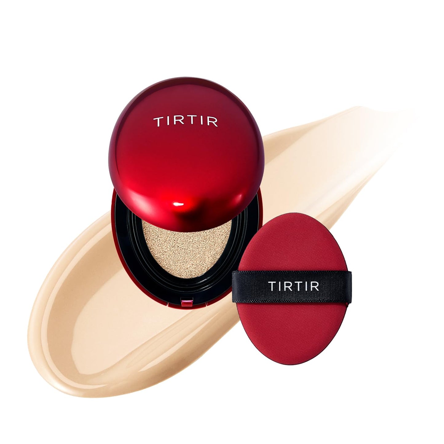 TIRTIR Mask Fit Red Cushion Foundation | Full Coverage, Weightless, Satin Glow Finish – 40 Shades Korean K-Beauty Foundation for All Skin Tones