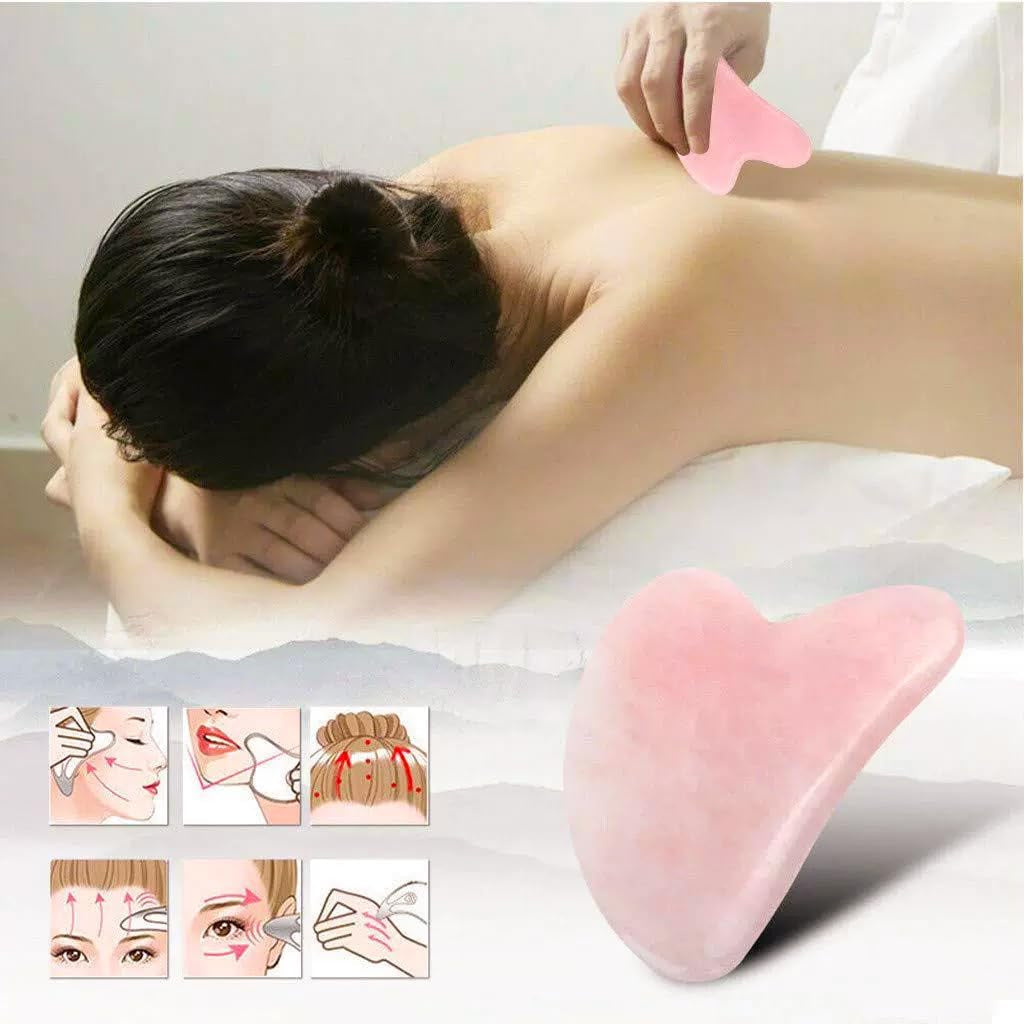 Rose Quartz Gua Sha | Facial Massage & Lifting Tool