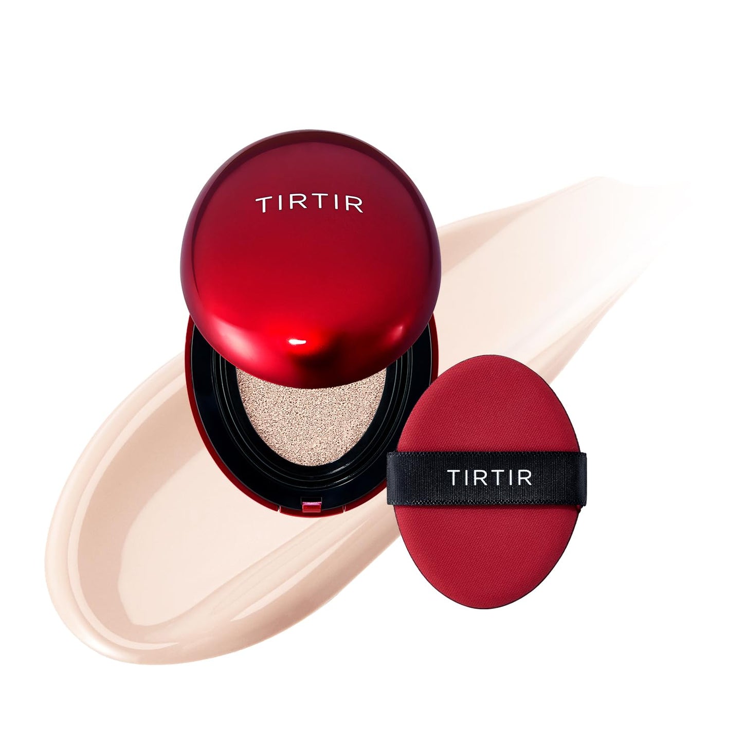 TIRTIR Mask Fit Red Cushion Foundation | Full Coverage, Weightless, Satin Glow Finish – 40 Shades Korean K-Beauty Foundation for All Skin Tones