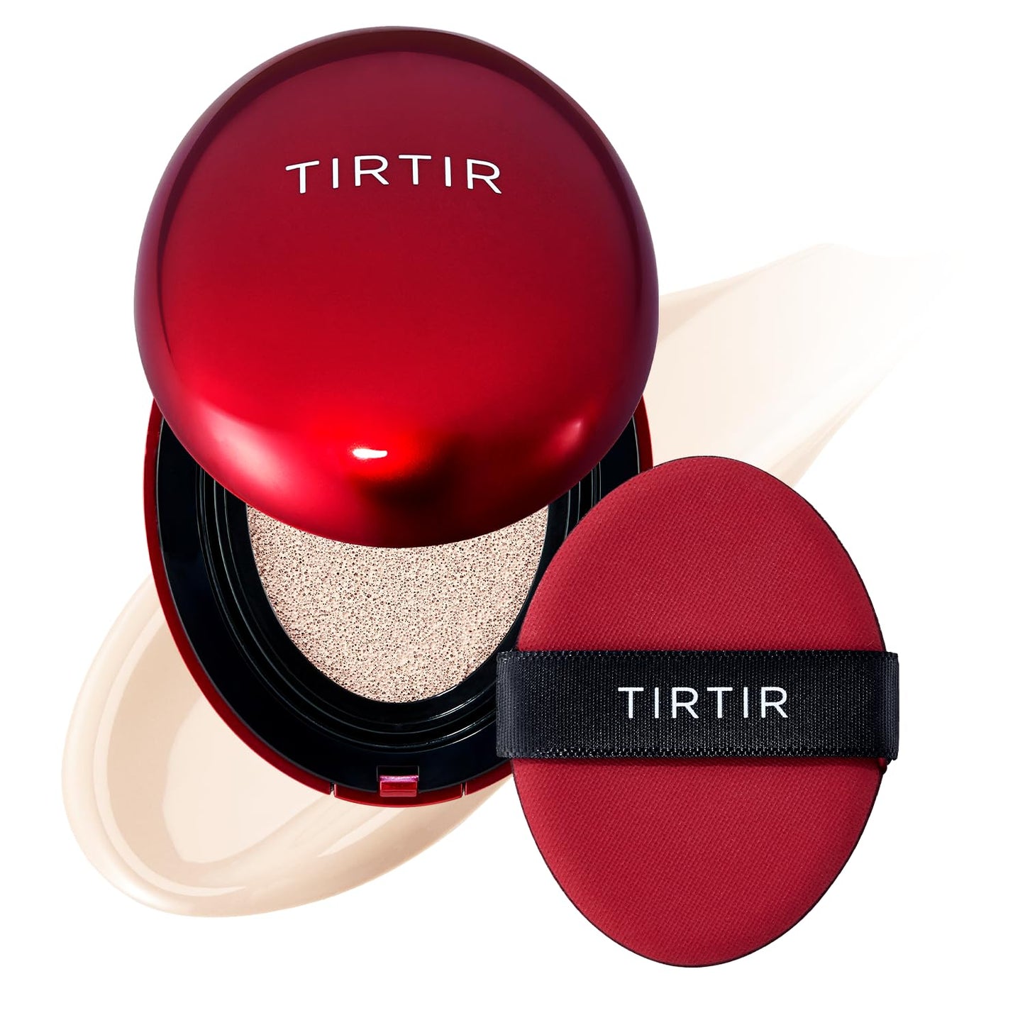 TIRTIR Mask Fit Red Cushion Foundation | Full Coverage, Weightless, Satin Glow Finish – 40 Shades Korean K-Beauty Foundation for All Skin Tones