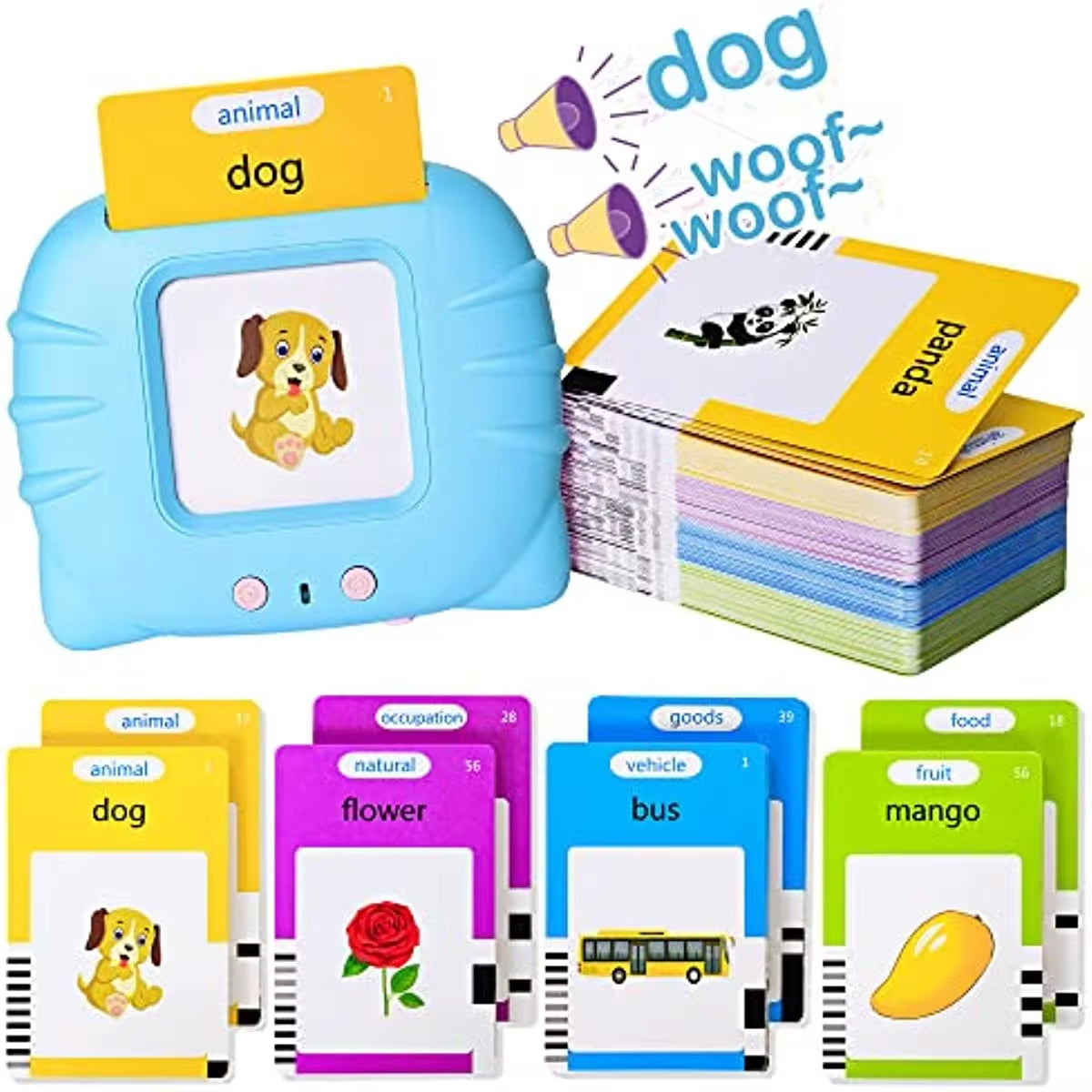  Interactive Talking Flash Cards – Early Learning and Speech Therapy Tool for Preschoolers