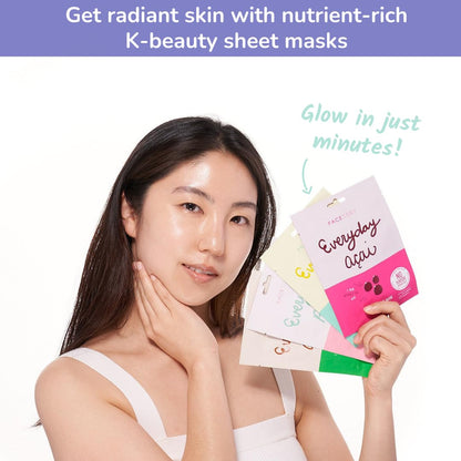 EVERYDAY 8 Sheet Mask Set | Premium K-Beauty Masks
